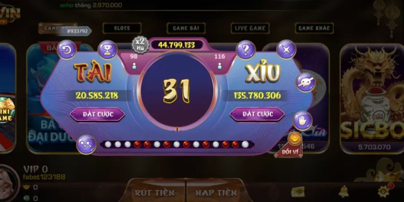 Chơi game Tài Xỉu theo quy tắc gấp thếp