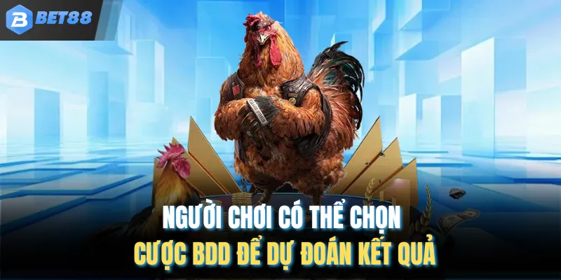 Người chơi có thể chọn cược BDD để dự đoán kết quả
